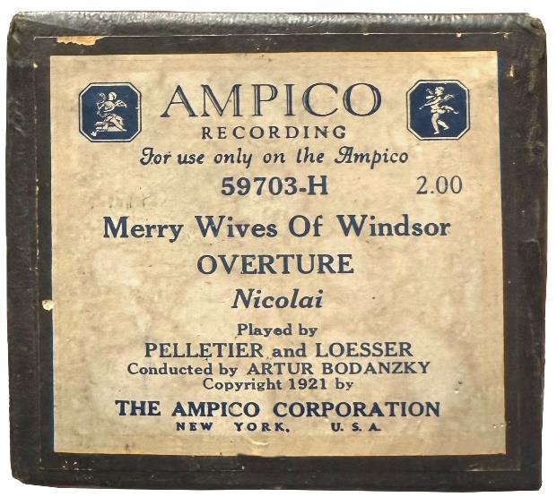 Ampico roll box